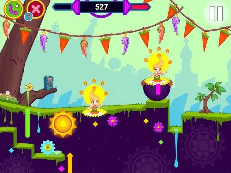 Drench Dash Holi festival themed level